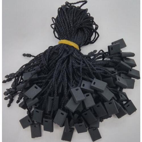 Free Shipping 500 Pieces/Lot Garment Hang Tag String 18cm String Seal Cord For Price Tag Black Tag String