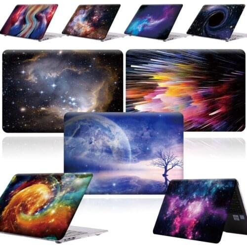 For HUAWEI MateBook X Pro 2019 13.9/MateBook 13 14/MateBook D 14 D 15 -Print Star Space PC Shell Laptop Anti-Scratch case Cover