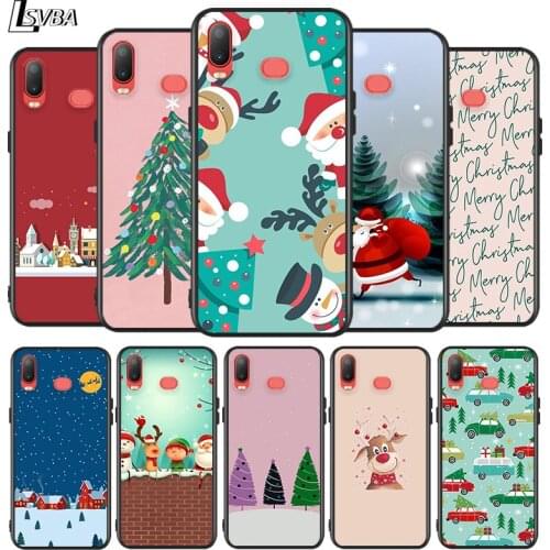 Christmas Happy for Samsung Galaxy A9S A8S A6S A9 A8 A7 A750 A6 A5 A3 Plus Star 2018 2017 2016 Black Phone Case