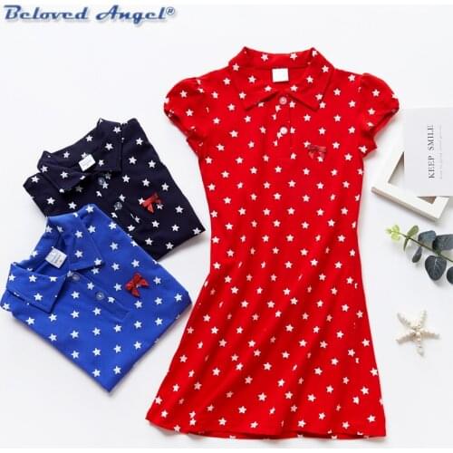 Girls Christmas Clothes Turn-Down Collar Kids Dress Baby Girls Party Dresses Children Girl Birthday Clothing 3-8 Years Vestidos