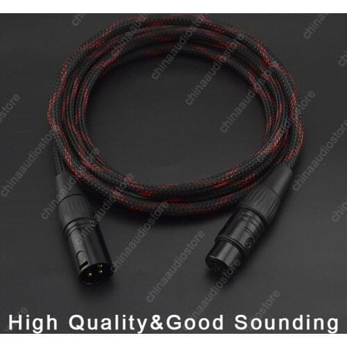 Hi-Fi QL2 OFC XLR Cable Balanced Male To Female Audio Interconnect Balaneced Cable For Preamp Amplifier Equalizer