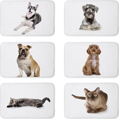 German Shepherd Dog printed Flannel Floor Mat Anti-Slip Tapete Floor Mats Kitchen Doormat welcome mats for front door