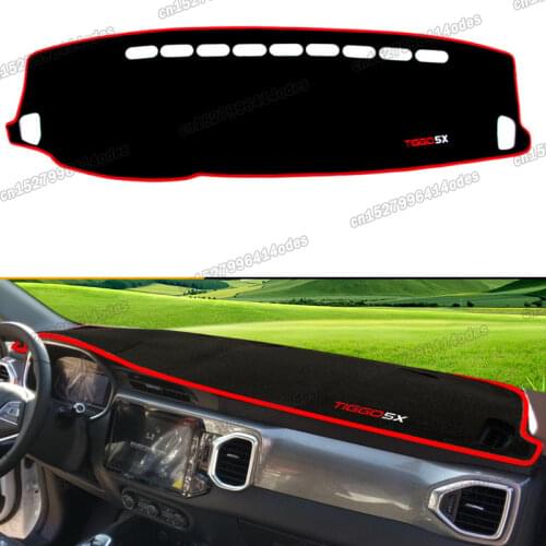 Lsrtw2017 Polyester Car Dashboard Mat Sun Shade Pad Cover for Chery Tiggo 5X 2017 2018 2019 Heat Insulation Accessories Auto