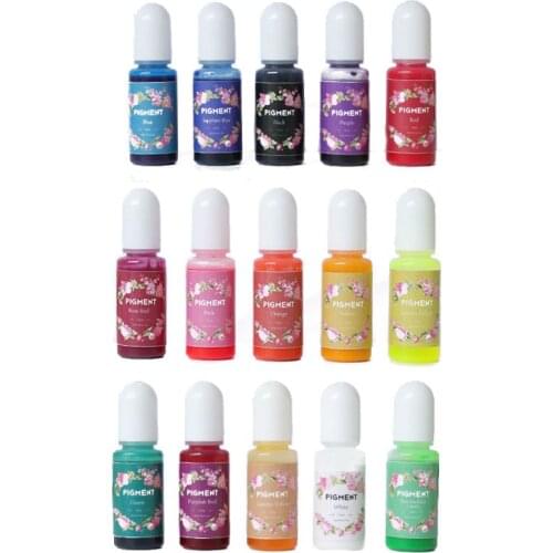 15 Colors Epoxy Resin Pigment liquid Epoxy Resin Colorant Dye Resin Jewelry Making DIY Crafts Jewelry Mold
