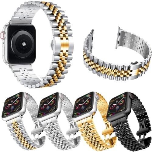 Metal Watchband band for Apple Watch Series 6 se 5 4 3 42mm 44mm Stainless Steel Bracelet Strap Adapter for iWatch Band 38mm40mm