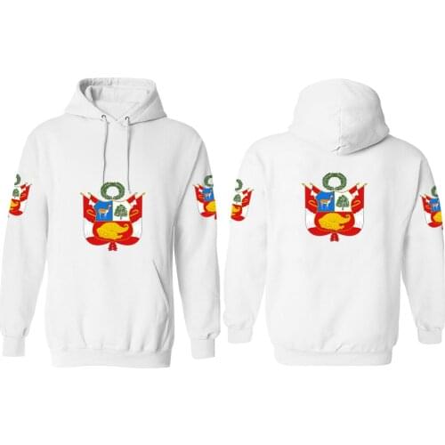 PERU male youth pullover custom name number sweatshirt nation flag pe republic peruvian spanish country college boy clothes