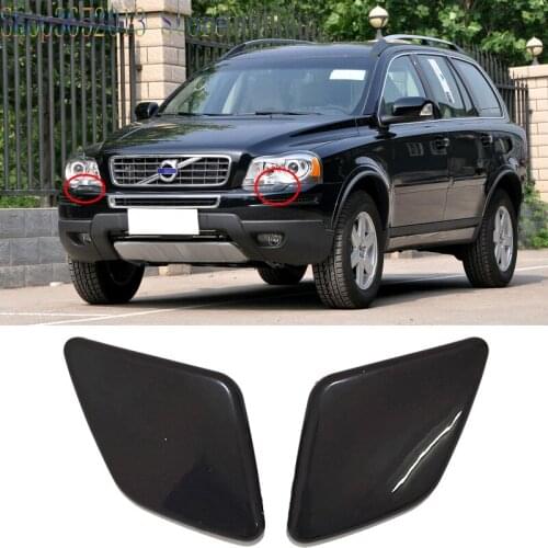 For Volvo XC90 2007-2013 Pair Right Left Headlight Washer Nozzle Cover Front Bumper Car Styling Accessories