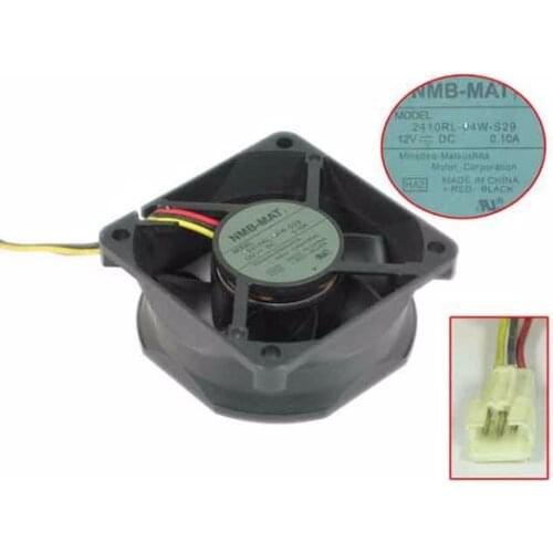NMB-MAT 2410RL-04W-S29 HA2 Server Cooling Fan DC 12V 0.10A 3-Wire 60x60x25mm