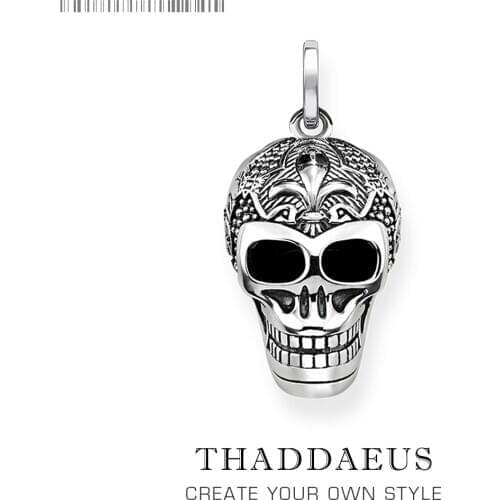 Pendant Skull Skeleton,2019 Winter Fashion Jewelry Europe Bijoux 925 Sterling Silver Accessories Gift For Woman Rebel Men