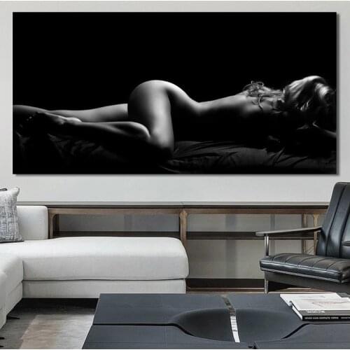 Modern Portrait Posters Sexy Women Nude Body Pictures Prints Wall Art Canvas Painting for Living Room Home Decoration accessorie