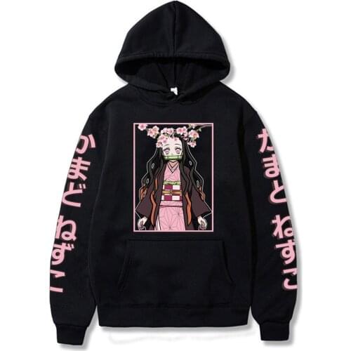 Anime Demon Slayer Hoodies Kimetsu No Yaiba Sweatshirts Cozy Tops Pullovers Sudadera felpa moletom
