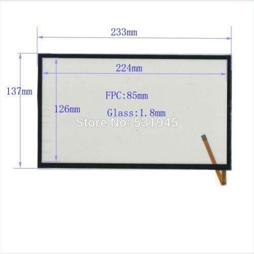 ZhiYuSun 10.1inch touchsensor 233mm*137mm TouchScreen 4 wire resistive USB touch panel 233*137 NEW