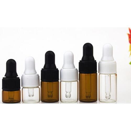1ml 2ml Small Clear Glass Dropper Bottle 3cc Mini Glass Vial With Pipette Dropper, 3ml Glass Bottle F20171296