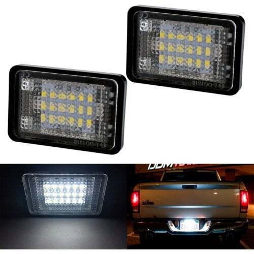 2Pcs For MERCEDES BENZ GLK X204 LED License Plate Lights Bulb 12V 6000k White Error Free LED Number Plate Lamp