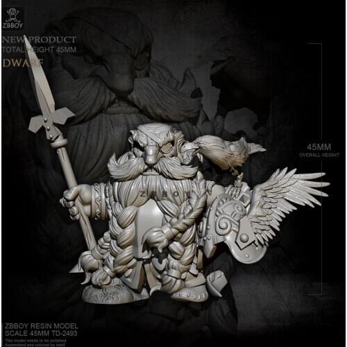 45mm Resin model kits figure DIY toy self-assembled TD-2493