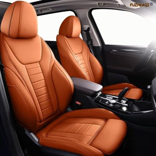 FUZHKAQI Custom Leather car seat cover For Geely Emgrand EC7 Jingang Yuanjing GX7 GC7 GX2 UFO SC3 SC5 SC6 SX7 car seats protect