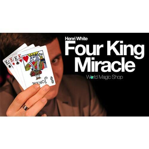 Four King Miracle (Gimmick+online instruct) - Card Magic Trick,Illusion,Street Magic Props,Mentalism,Fun,Close Up