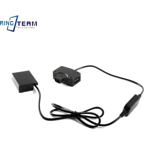 D-Tap to USB Adapter Connector 5V to LP-E8 Dummy Battery DR-E8 DC Coupler for Canon Cameras EOS Rebel T2i T3i T4i T5i 550D 600D