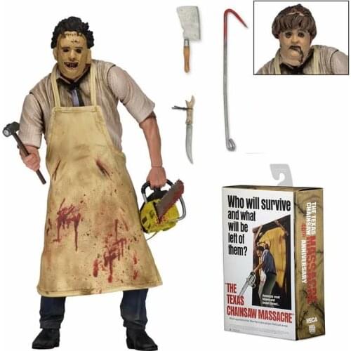 18cm NECA 40th Anniversary Ultimate Leatherface Classic Terror Movie The Texas Chainsaw Massacre Action Figure For Gift