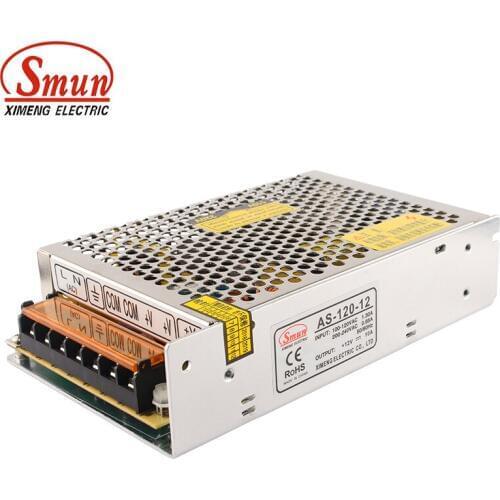 SMUN AS-120-12 Mini Size 120W 12VDC 10A AC-DC Switching Power Supply