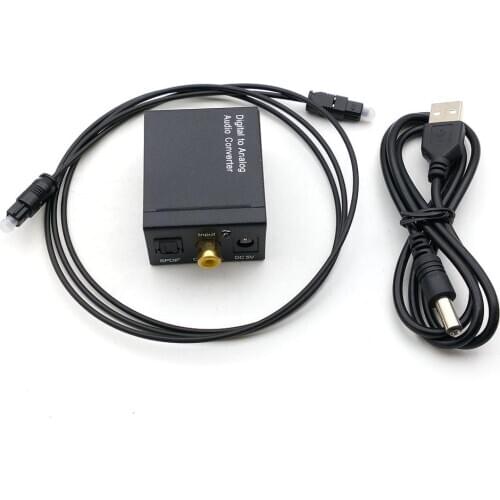 15set/20set 3.5MM Optical Coaxial Digital to Analog Audio Converter DAC Digital SPDIF Toslink to Analog Stereo Audio CONNECTOR
