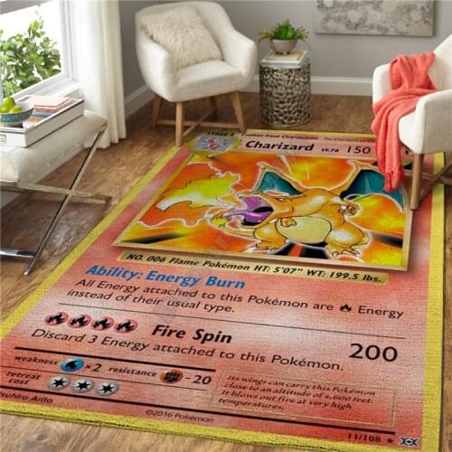 Anime character introduction Area Rug 3D All Over Printed Non-slip Mat Dining Room Living Room Soft Bedroom Carpet 03
