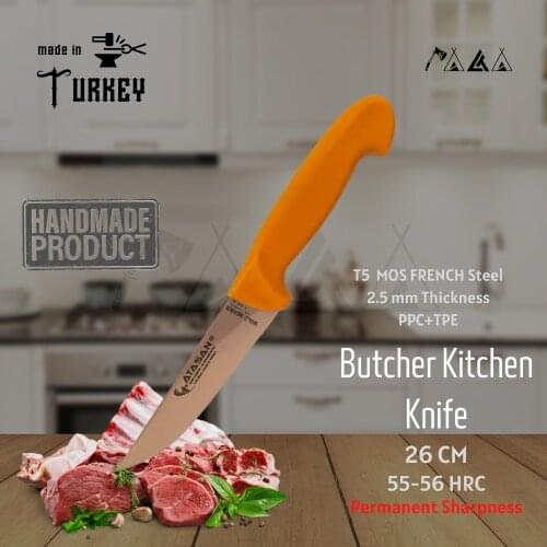 ATASAN Gold Series Butcher Kitchen Knife 00 Steak Meat Handmade High Quality Professional Stainless Steel Chefs Knives 2021