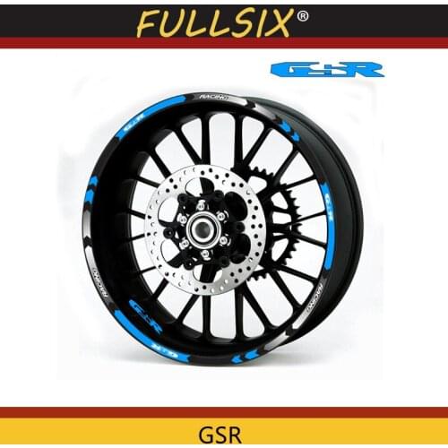 Hot sell Motorcycle wheel decals Reflective stickers rim stripes R motorbike for SUZUKI GSXR GSX R GSR