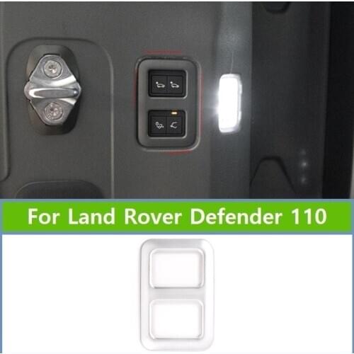 NEW!!! ABS Chrome Car Rear Trunk Trailer Button Frame Trim For Land Rover Defender 110 2020 Car Accessories