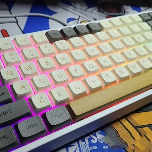 PBT Keycap XDA Height 125 Buttons Kit Spare Parts for Microlight Mechanical Keyboard Accessories