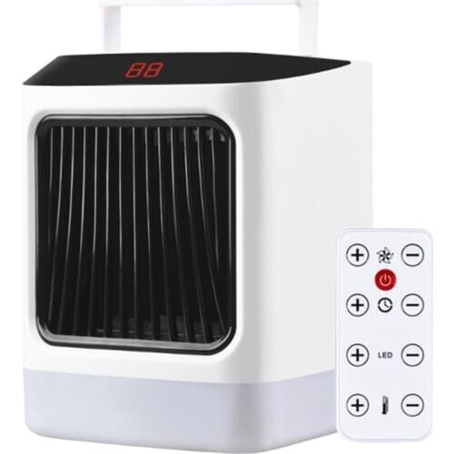Portable Electric Space Heater Cooler 800W Winter Air Fan Adjustable Quiet Heater