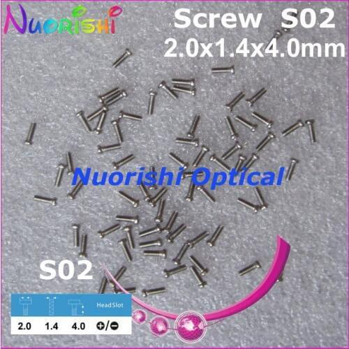 S02 2.0x1.4x4.0mm 10000pcs Eyewear Eyegalss Glasses Spectacle Repairing Mini Screws Free Shipping