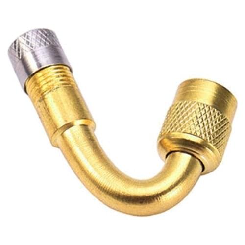 1pc 45/90/135 Degree Angle Brass Air Tyre Valves Stem with Extension Adapter for Auto Truck Motorcycle Accessories F19A