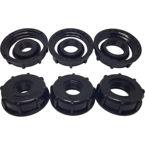 1/2", 3/4", 1" IBC Tank Connector Plastic Threaded Joints Tank Adapters Hoses Accessories For Home Garden IBC Ton Valve
