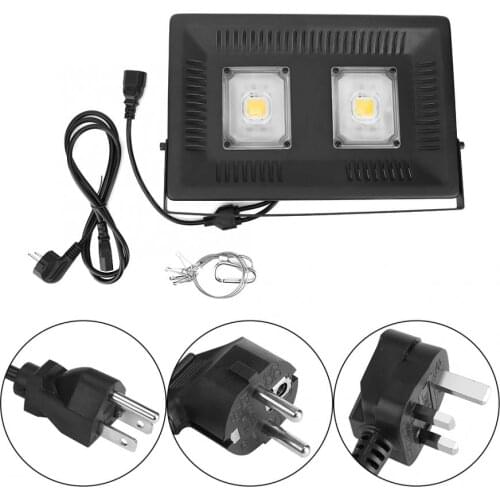 AC110V/220V 100W Indoor LED Plants Growing Light Full Spectrum COB Plant Grow