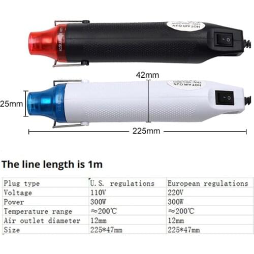 Heat Gun Tool To Melt Embossing Powder On Shrink Plastic Dry Glue Set Inks For Paper Craft Card Making Scrapbooking 2021 New