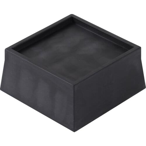 Heighten Bed Feet Black Rubber Legs Pad Anti Vibration Table Sofa Stand Non Slip Support Foot Mat Floor Furniture Leg Protector