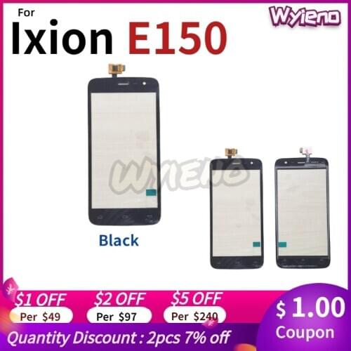 Wyieno Original Black Sensor For DEXP Ixion E150 Touch Screen Digitizer Glass Panel Replacement ( not lcd display ) + tracking