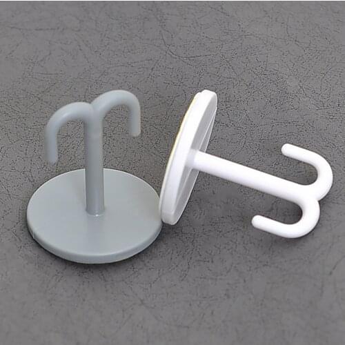 1pcs Storage Hook Self-adhesive Key Holder Vertical Hanging Traceless Hanger Hook for Kitchen Bathroom Wardrobe