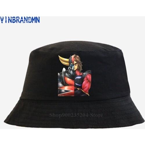 100% Cotton Print unisex Hip Hop hats Fashion 2021 New Japan style Fishing caps Ufo Robot Grendizer Goldorak summer visor hats