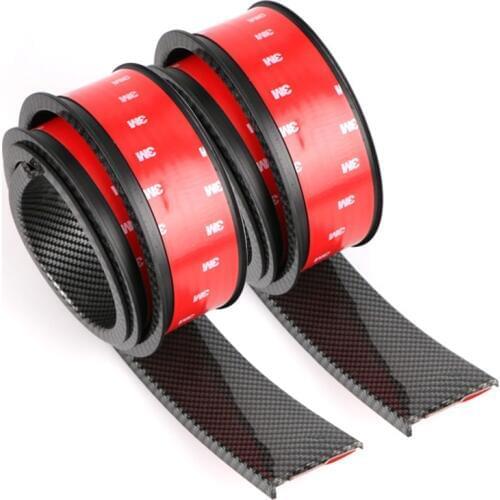 2 Pcs Car Fender Flare Extension Wheel Eyebrow Moulding Trim Protector Lip Rubber 5.5cm/1.5M