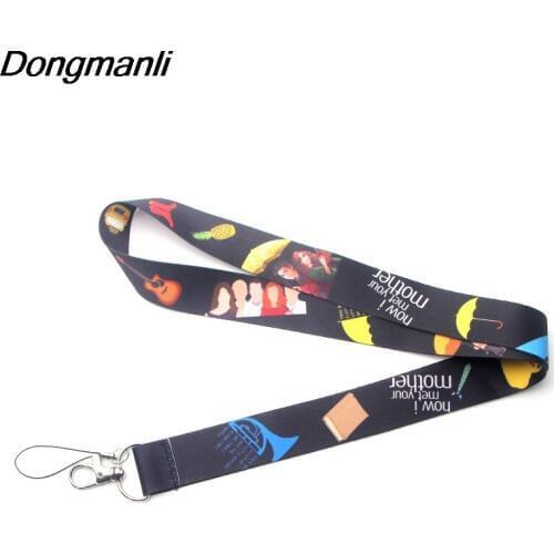 24pcs/lot How I Met Your Mother TV Show Lanyard For keychain Neck Key Strap for Phone Keys ID Card Cartoon Lanyards M3011