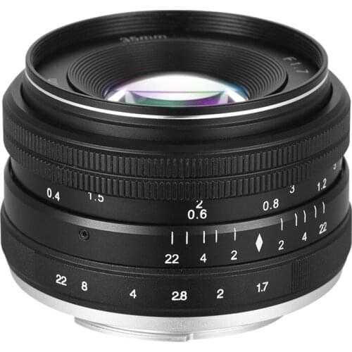 35mm F1.7 Large Aperture Manual Prime Fixed Lens for Sony E-Mount NEX 3 NEX 3N NEX 5 NEX 5T NEX 5R Digital Mirrorless Cameras