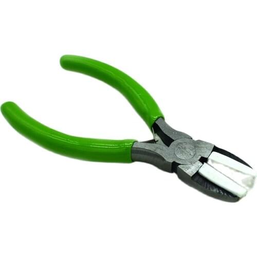 5'' Flat Nose Pliers Nylon Jaws Wide Tips Wire Wrapping Jewelry Making Plier