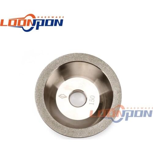 4" Electroplating Diamond Grinding Wheel Cup 100x20x10X5MM for Milling Cutter Tool Sharpener Grinder Accessory 150-600Grit 1Pc