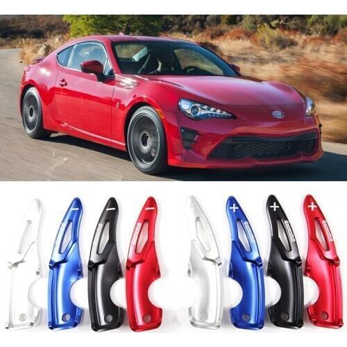 Tommia 2pcs Steering Wheel Aluminum Shift Paddle Shifter Extension For Toyota 86 2017-19 Car-styling