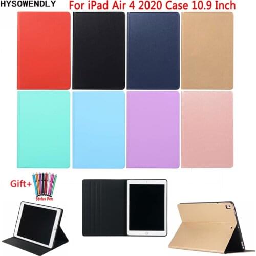 For iPad Air 4 Case 10.9'' (4th Generation) Cases Smart Sleep Stand Flip PU Leather Cover For iPad Pro 11.0 Inch 2018 2020 Funda