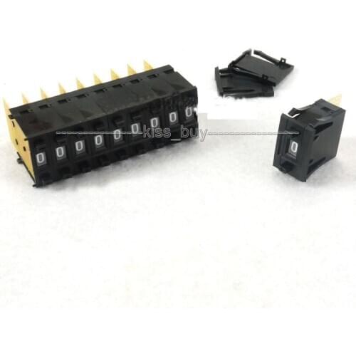 10pcs One Unit Decimal 0-9 Digital Pushwheel Switch Encoder Thumbwheel KSA-2
