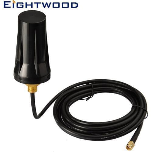 Eightwood 4G LTE Fixed Screw Mount Omni-directional SMA Male Antenna Aerial for 4G LTE Router Mobile Cell Phone Booster System