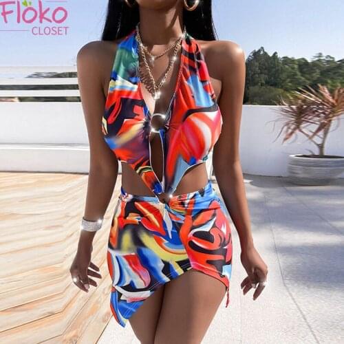 FlokoCloset Women's One-piece Swimwear
